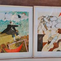 Alberto Gallerati Coppia di Acquaforte, anni '80