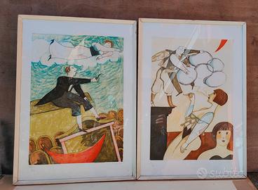 Alberto Gallerati Coppia di Acquaforte, anni '80