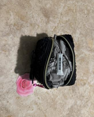 Pochette pizzo nero e fiocco