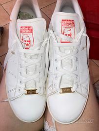 SCARPE ADIDAS STAN SMITH TG 44/ 44,5 USATE  POCO.