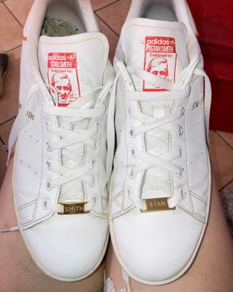 SCARPE ADIDAS STAN SMITH TG 44/ 44,5 USATE  POCO.