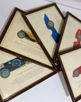 ✅ Set completo 5 litografie Alfa Romeo d'epoca - c
