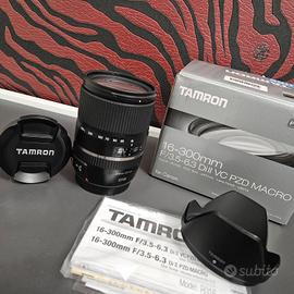 Obiettivo Tamron 16-300mm per canon 