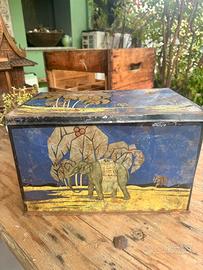 Scatola Latta Luigi Rossa Vercelli 1900 Caffè