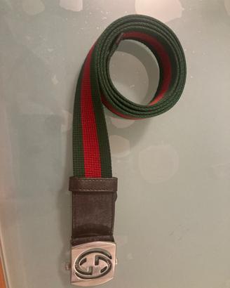 Cintura Gucci Originale - Nastro Web Verde e Rosso