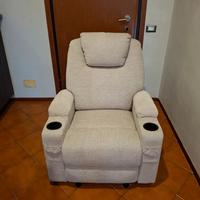 Poltrona reclinabile elettrica, massaggiante