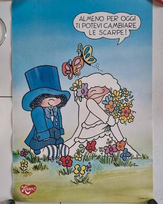 Kisses! Vivian Greene Sposi Poster Malipiero Raro