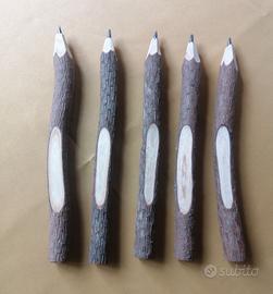 Set 5 matite "ramoscello"  personalizzabili 