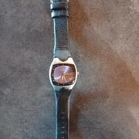 orologio Festina pelle nera argento