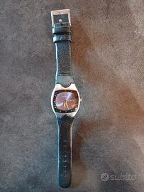 orologio Festina pelle nera argento