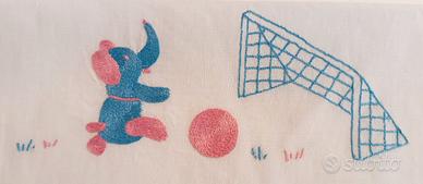 Tovaglietta pappa bimbi ricamata