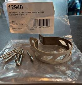 Kit fascette di serraggio per silenziatore scarico