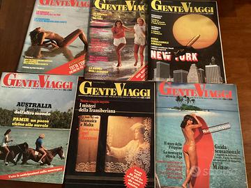 Set 6 riviste Gente Viaggi anni 1980