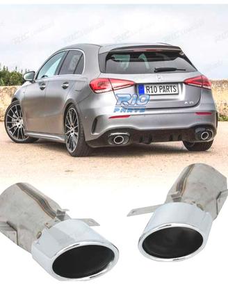 TERMINALI SCARICO MERCEDES W177 18- LOOK A35 AMG