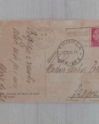 Cartolina 1933 Annullo Mostra Rivoluzione Fascista