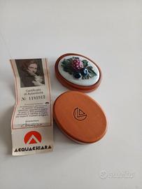 ciotolina in porcellana e legno Acquachiara