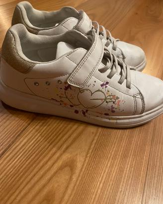 Scarpe bambina chiusura a strappo