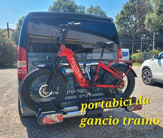 Altro PORTABICI DA GANCIO TRAINO PIEGHEVOLE PER BI
