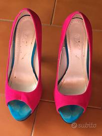 Scarpe fashion donna 38 tacco 14 con plateau