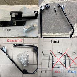 Telai fissi e sganci rapidi borse Harley