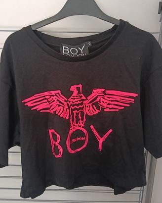 t-shirt crop boy london