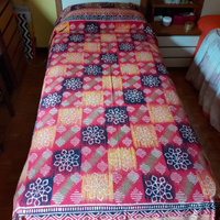 N. 2 teli copriletto cotone etnici