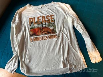 Lotto 2 magliette m. lunghe bambina 13-14 anni