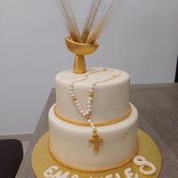 Torta finta "Prima Comunione"