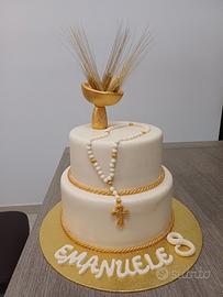 Torta finta "Prima Comunione"