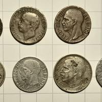 7 Monete Lira Italiana Vittorio Emanuele III