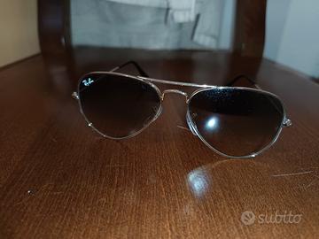 Ray-Ban Aviator RB3025 55mm – Montatura argento