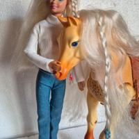Cavallo Interattivo Vintage con Barbie Vintage