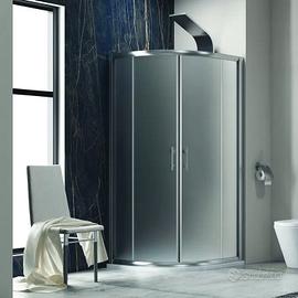 Box doccia semicircolare 80x80 vetro opaco