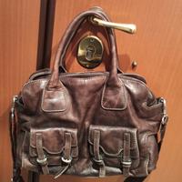 Borsa in pelle marrone Luana
