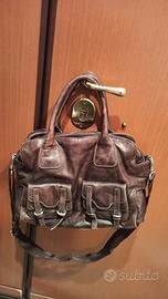 Borsa in pelle marrone Luana