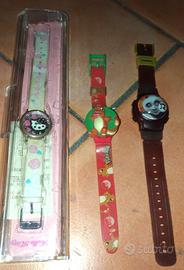3 Orologi (Hello Kitty+Pokemon+Kung Fu Panda)