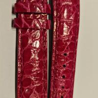 Cinturino Chopard in coccodrillo fucsia lucido 