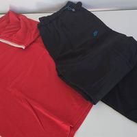 Pantaloni Nike Neri + Polo Umbro Rossa XXL
