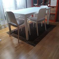 Driade tavolo di design con vetro & 4 sedie