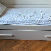 Letto singlolo con secondo letto estraibile