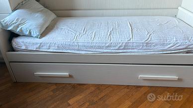 Letto singlolo con secondo letto estraibile