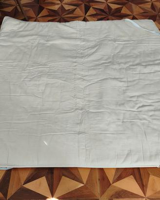 Topper/futon 190x193, cotone naturale e lana