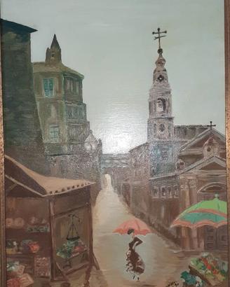 Giovanni De Biasi quadro Matera firmato Nanni