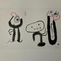 Joan Mirò Litografia cm 52x37 con certificato