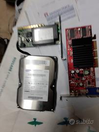 n.1 disco rigido +n.1 scheda bideo+n.1scheda inter