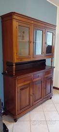 CREDENZA NAPOLETANA CON CRISTALLIERA