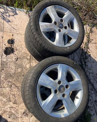 4 cerchi in lega + gomme ford