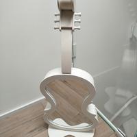 violino in legno bianco porta gioielli 