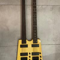 Basso Double neck doppio manico tipo steinberger