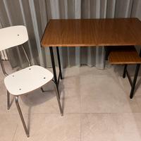 Scrivania modernariato anni 60 + sedia in formica